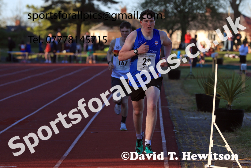 The 1500 metres, 2026 NEGP 1, Monkton Stadium. Photo: David T. Hewitson/Sports for All Pics